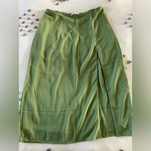 Abercrombie Dipped Waist Midi Skirt